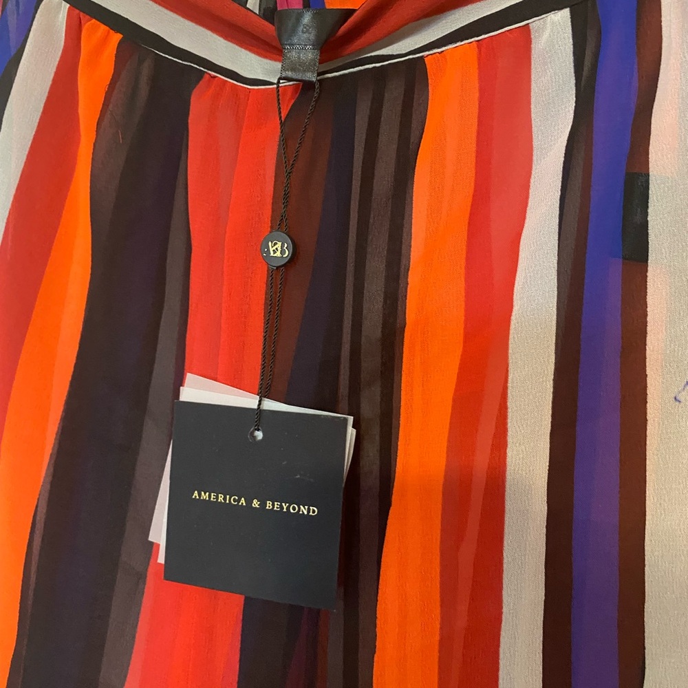 Victoria's Secret Multicolor Striped Swim Coverup